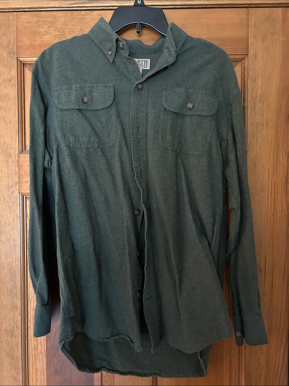 Duluth Trading Co Dark Green Lightweight Shirt Jacket
